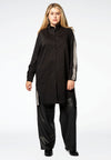 Shirt COTTON stretch tape - black