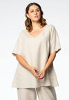 Tunic flare LINEN - brown - #2