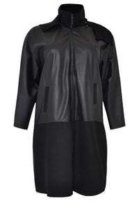 Jacket WOOL / LEATHER - black - #4
