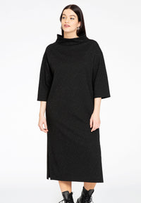 Dress turtle neck STELLA - black - #1