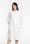 Blouse long LINEN - white - #1