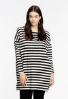 Tunic wide STRIPE - black - #2