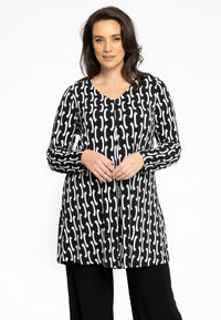 Tunic V-neck Pleat BETA - black - #2