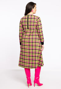 Dress zipper CHECK - green - #3