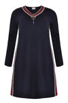 Dress INTERLOCK tape - blue - #4