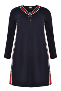 Dress INTERLOCK tape - blue - #4