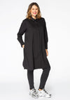 Blouse long COTTON STRETCH - black