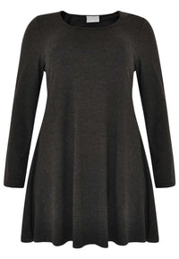 Tunic wide bottom MELEE - grey - #5