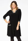 Tunic striped trim DOLCE - black - #2