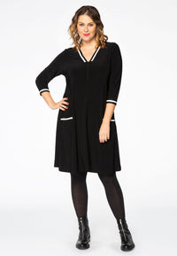 Tunic striped trim DOLCE - black - #1