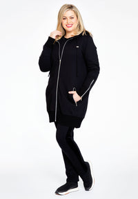 Hooded cardigan Laissez Faire - black - #1