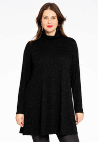 Tunic wide bottom SILVER CRUSH - black - #2