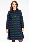 Dress zipper TARTAN - green - #2
