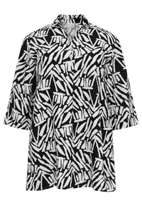 Blouse centre pleat NAIROBI - black - #4