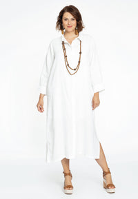 Blouse long 3/4 sleeves LINEN - white - #2