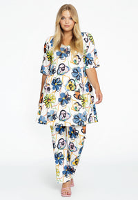 Tunic wide bottom ROSITA - white - #1