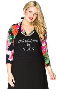 Apron Black Dress Yoek - black - #2