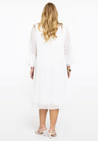 Cardi-blouse frilled VOILE - white - #3