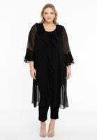 Cardi-blouse frilled VOILE - black - #2