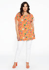 Tuniek met strikjes azalea - Oranje
