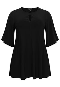 Tunic wide bottom circle sleeve DOLCE - black - #4