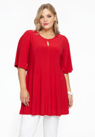 Tunic wide bottom circle sleeve DOLCE - red - #1