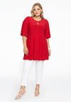 Tunic wide bottom circle sleeve DOLCE - red 