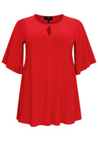 Tunic wide bottom circle sleeve DOLCE - red - #4