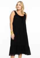 Dress frill strap VOILE - black  - #1