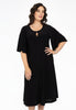 Dress A-line circle sleeve DOLCE - black 