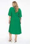 Dress A-line circle sleeve DOLCE - green - #3