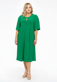 Dress A-line circle sleeve DOLCE - green - #2