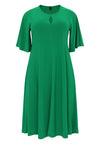 Dress A-line circle sleeve DOLCE - green - #4