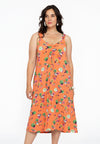 Dress puckering AZALEA - orange 