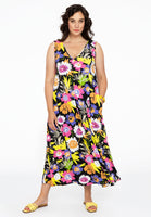 Dress sleeveless V-neck HAYFLOWER - black  - #2