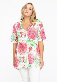 Tunic flare buttoned ALLIUM - white - #1