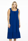 Sleeveless dress frill strap DOLCE - indigo - #1