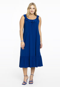 Sleeveless dress frill strap DOLCE - indigo - #2