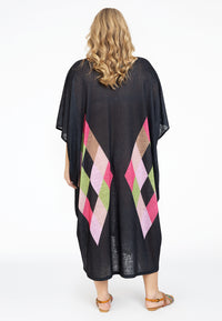 Kaftan rectangles COLOUR BLOCK - black - #3