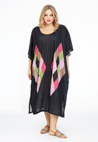 Kaftan rectangles COLOUR BLOCK - black  - #2