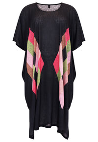 Kaftan rectangles COLOUR BLOCK - black - #4