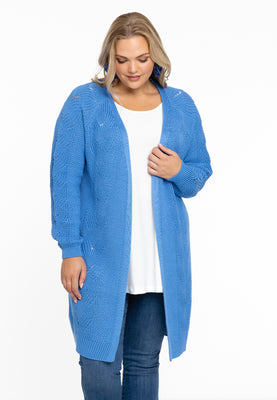 Cardigan cable KNIT - light blue - #1