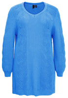 Pullover cable KNIT - light blue - #1