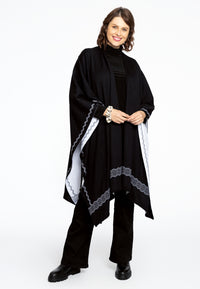 Poncho FLOWER - black - #2