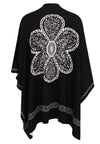 Poncho FLOWER - black - #4
