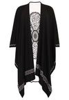 Poncho FLOWER - black - #3