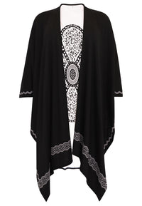 Poncho FLOWER - black - #3