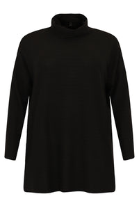 Pullover high neck RIB - black - #2