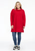 Pullover high neck RIB - red  - #2