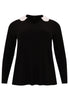 Shirt with pearl collar DOLCE - black - #3